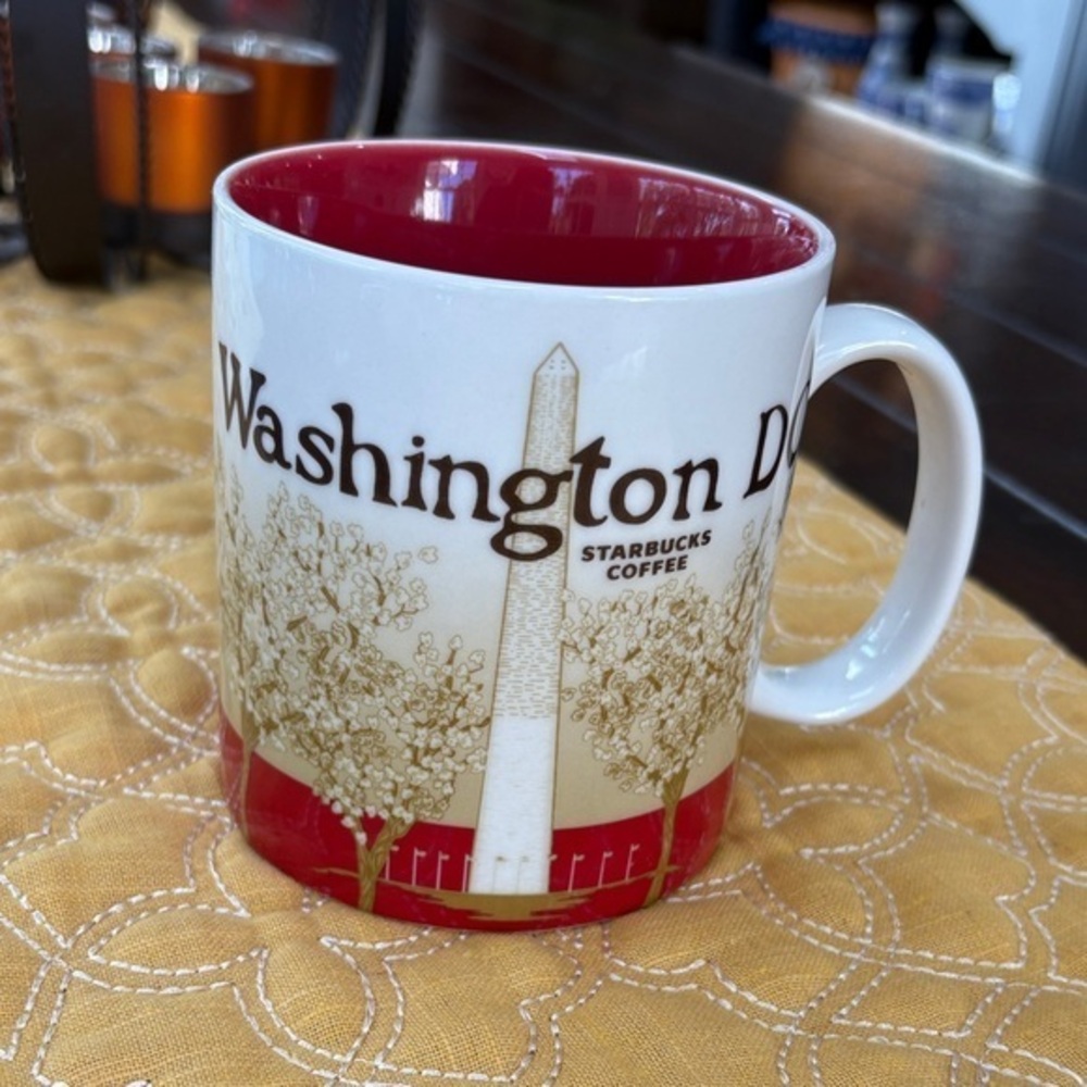 Starbucks Washington D.C. Mug - Red and Cream
